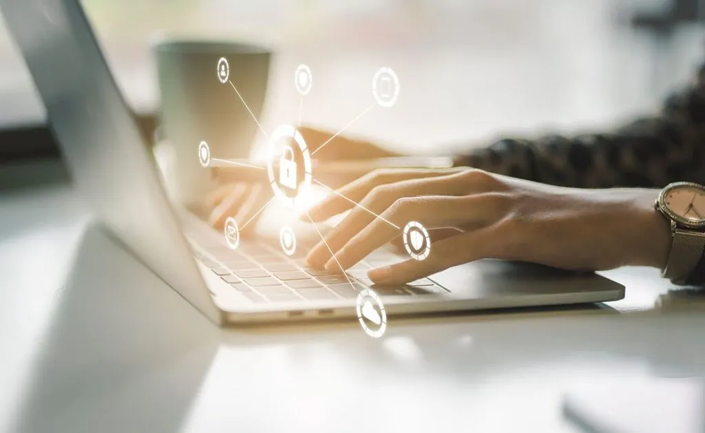 A person working on cybersecurity threats