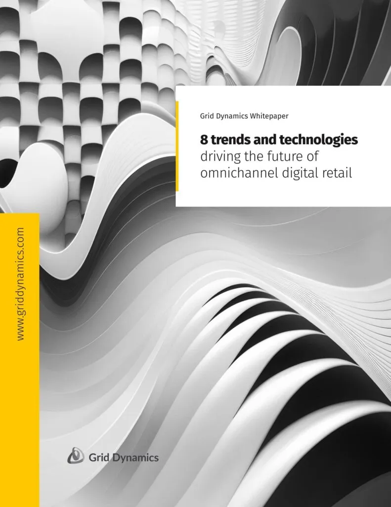 3D abstract waves as one of the trends in digital retail