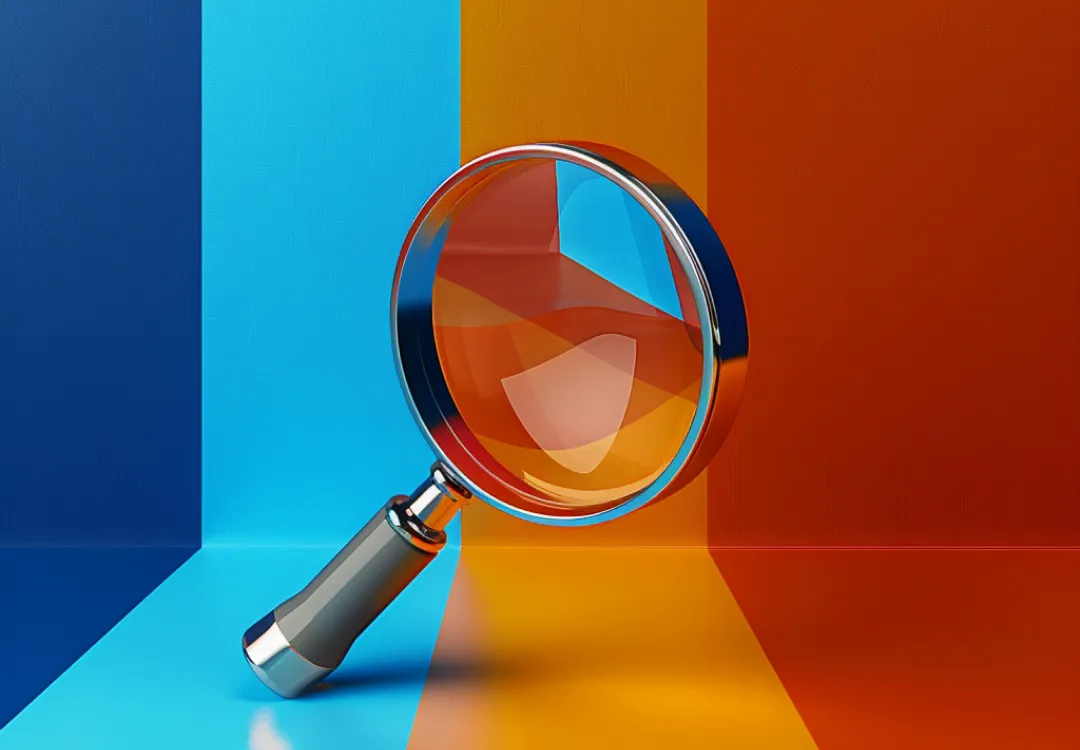 A magnifying glass to illustrate omnichannel content experiences
