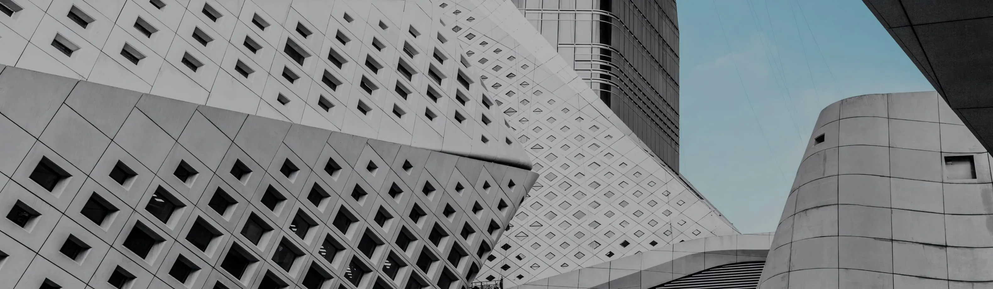 White wall office buildings