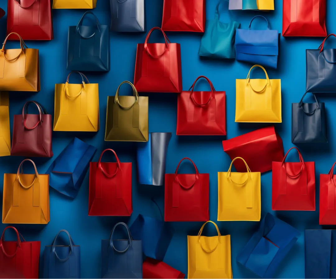 Bags to illustrate the product discovery