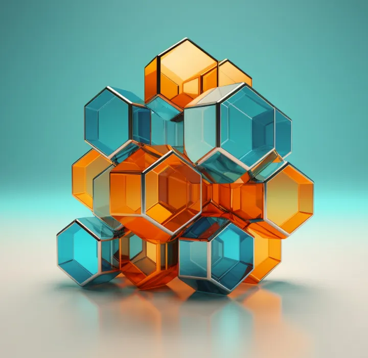 Abstract cubes to explain MACH ecosystem and generative AI