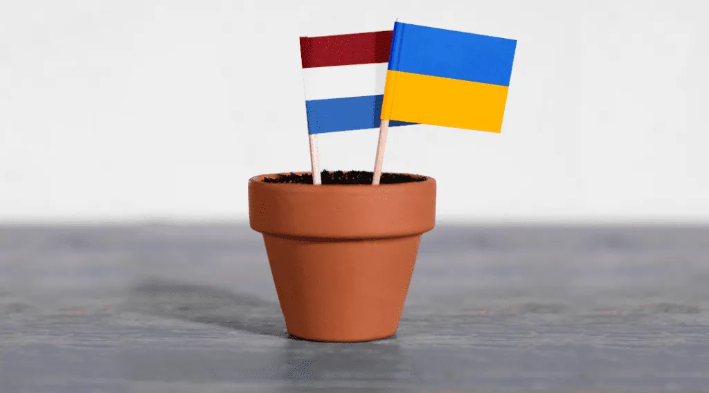 Two national flags