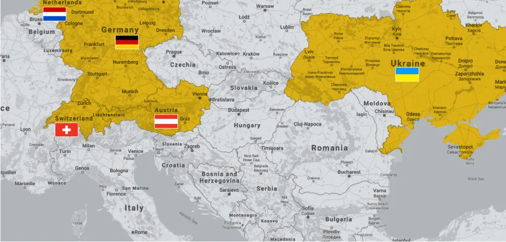 A map where German and Dutch Companies Outsource Software Development? We’ve Surveyed 300+ Businesses