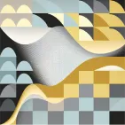 Abstract shapes in pastel colors