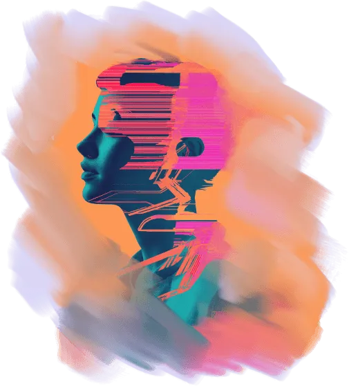 Abstract portrait of a girl