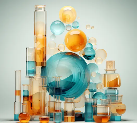 3D pastel color shapes to illustrate the pharma jigsaw puzzle